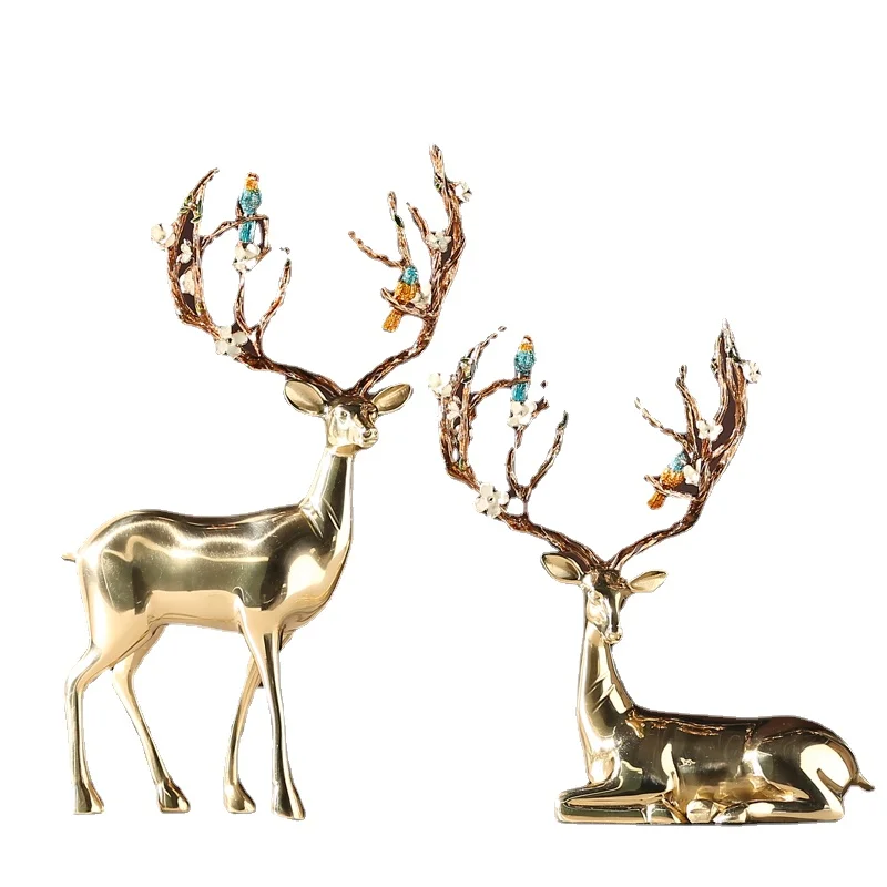 

Qf Sika Deer Living Room Entrance and Wine Cabinet Lucky Ornaments