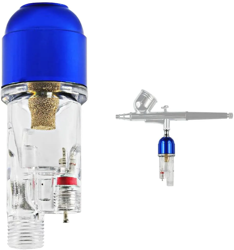 

JOYSTAR New Water Filter 1/8'' Comfortable Handy Airbrush in-Line Mini Air Filter Moisture Water Trap Spray Brush Tool