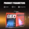 HITBOX 40 Amp Plasma Cutter with Built-In Air Compressor 220V Digital Inverter IGBT Clean Cut Plasma Cutting Machine HBC8000 4