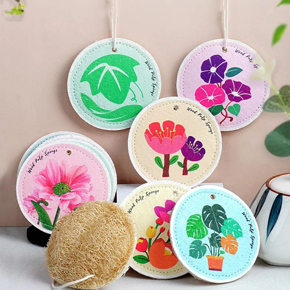 

New Cleaning Cloth Sponge For Kitchen Melamine Dishwashing Sponge Wood Pulp Cotton Washing Tool Wipe Cloth Scouring Pad ﻿ T9G3