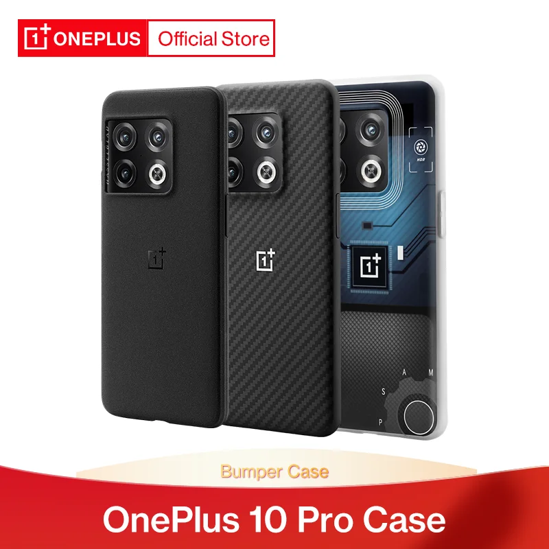 

100% Original OnePlus Bumper Case For OnePlus 10 Pro 5G Sandstone Bumper Case Black