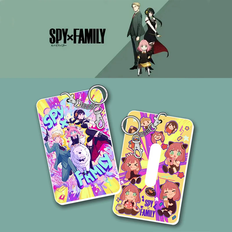

Anime Spy X Family Keychain Cosplay Costume Props Yor Forger PVC Card Cover