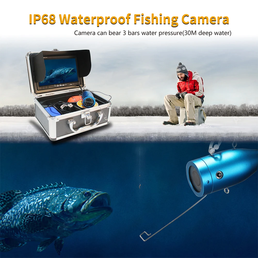 factory direct sale fish finder with 15M/30M/40M/50M cable reel