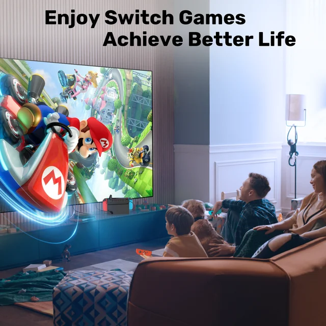 For Nintendo Switch OLED Game Switcher One-key Fast Switching Multi Gaming Card Reader 5M Wireless Control NS Accessories 6