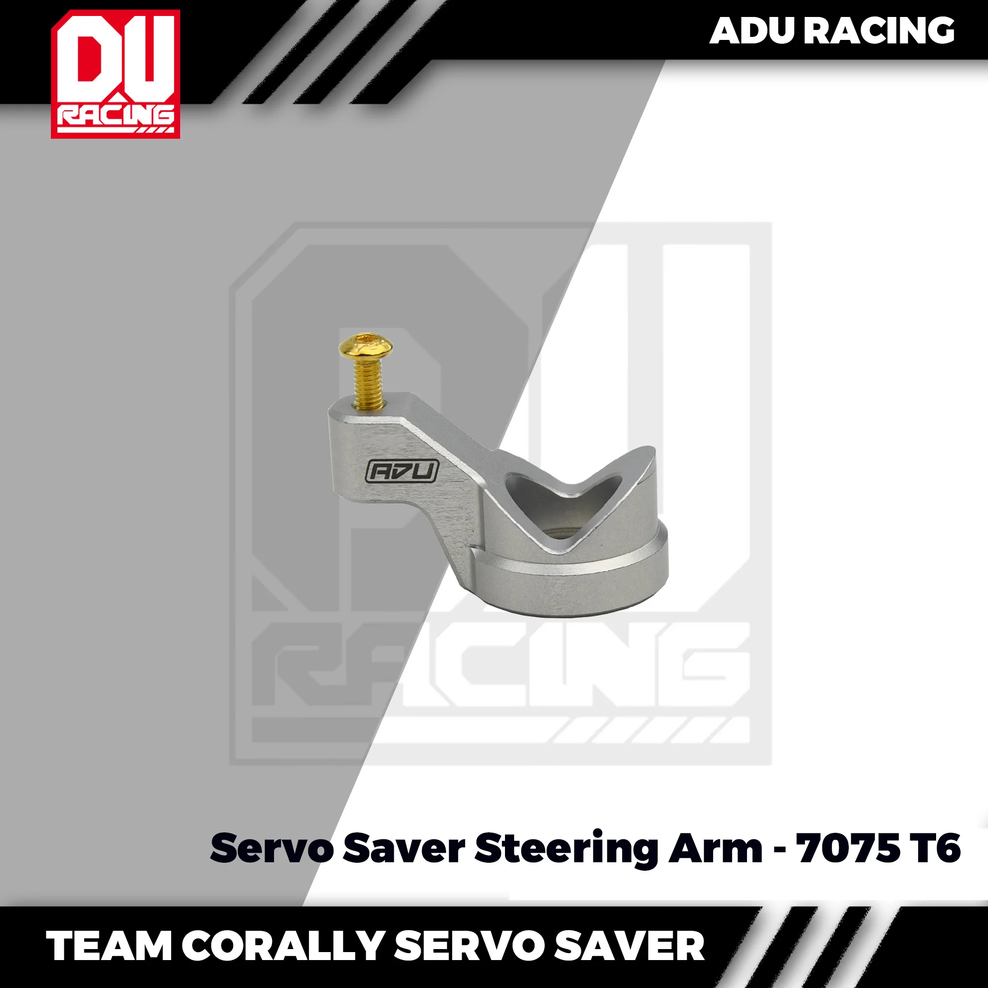 ADU RACING TEAM CORALLY SERVO SAVER STEERING ARM 7075-T6 AL C-00180-266 rc car parts go kart parts