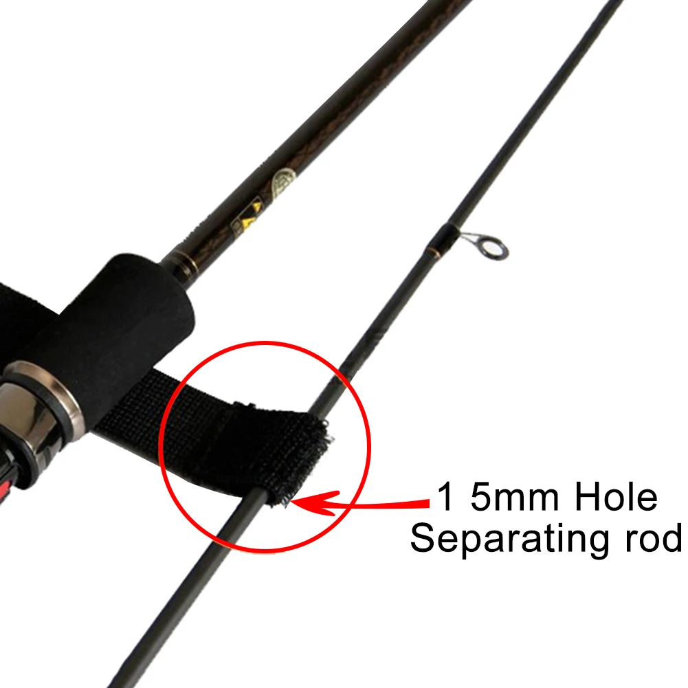 1/2 Set Fishing Rod Tie Tip Cover Sleeves Pole Tie Strap Fastener