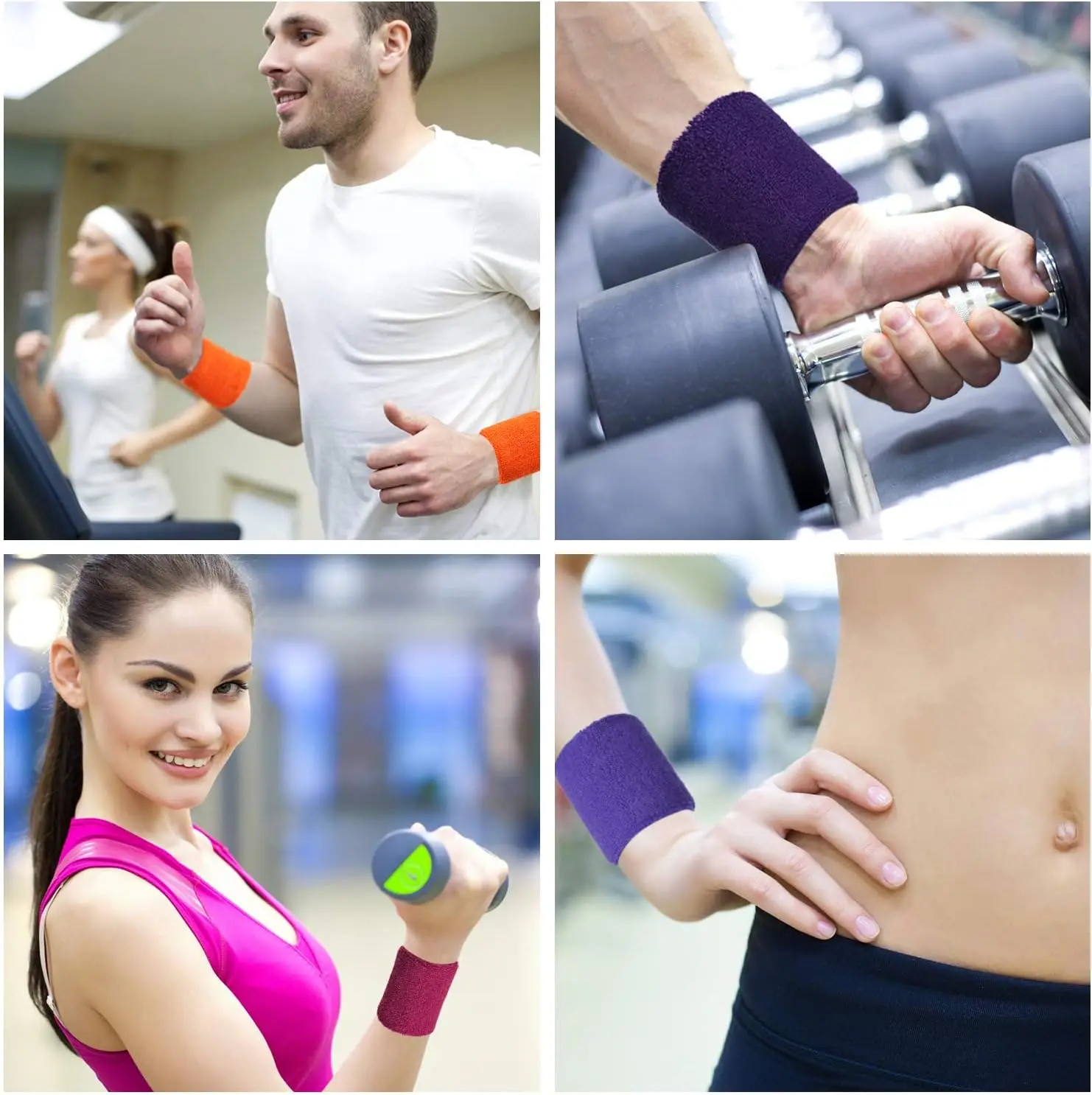 2 Pcs Towel Sports Wristbands Tennis Sweat Bands Wrist Guard For Basketball Volleyball padel Fitness Wrist Wrap Cuff wrist sweat wristbands wrist guard wrist support band wrist sweatband wrist support wrist straps