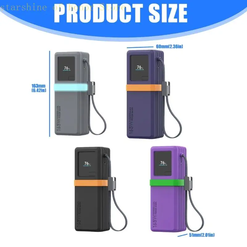 165W 20000mAh PB2165 PowerBank 쉘 홀더용 11UB 프리미엄 실리콘 보호 케이스 완벽한 핏과 내구성 커버