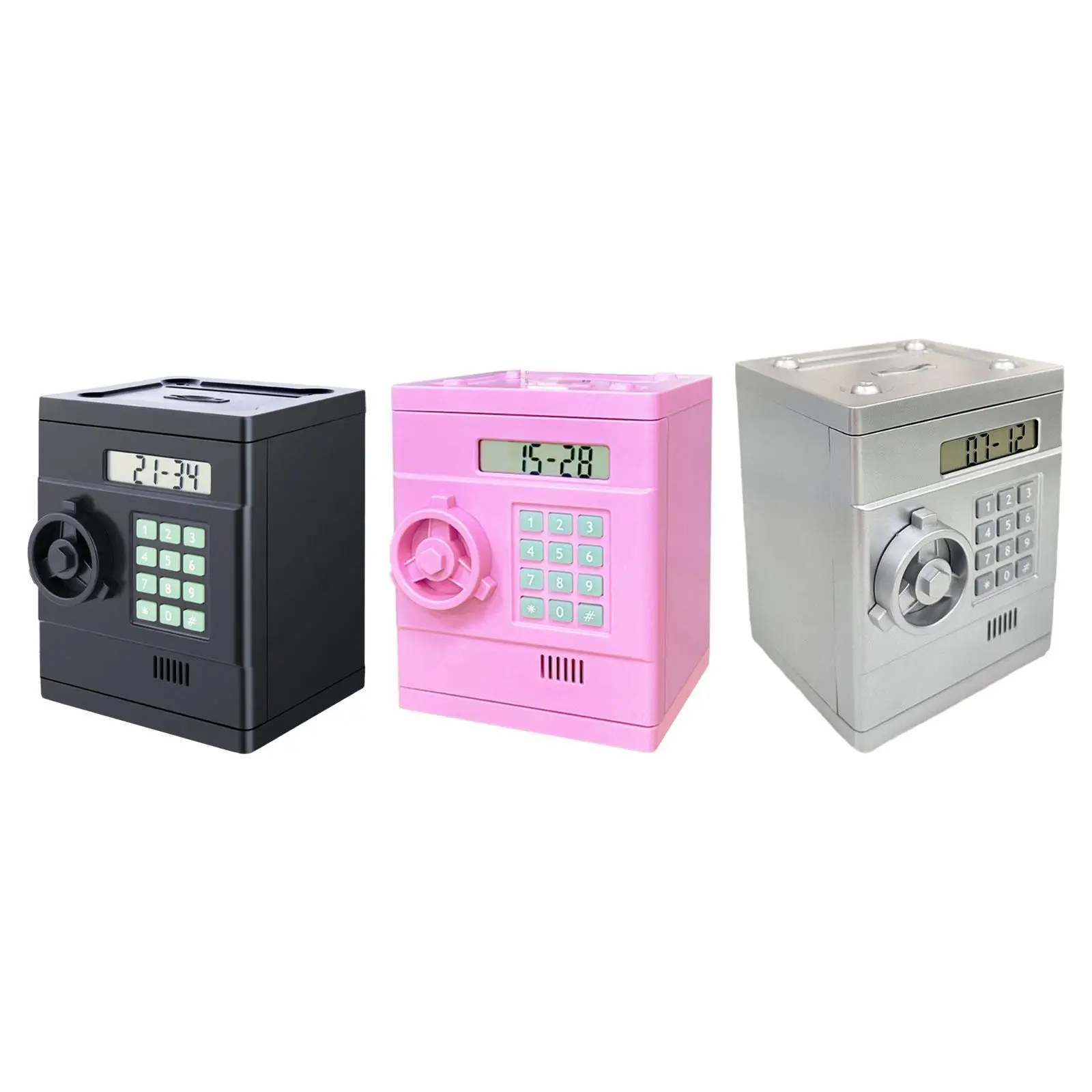 Piggy Bank for Saving Box Portable Lightweight with Password Automatic Roll