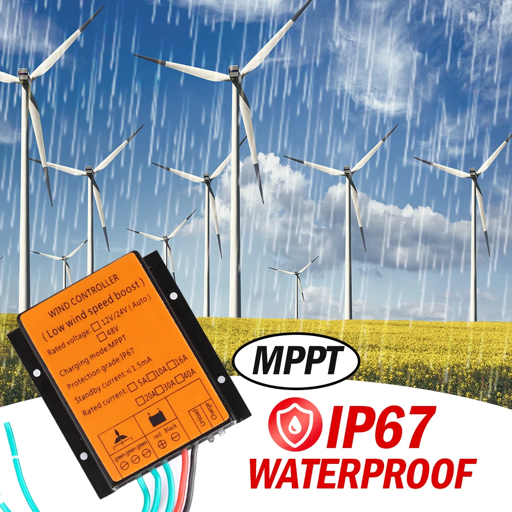 10000W DC48V Wind Turbines Generator MPPT Charge Controller IP67 Waterproof Battery Charge Controller Regulator solar wind generator wind turbine charge controller