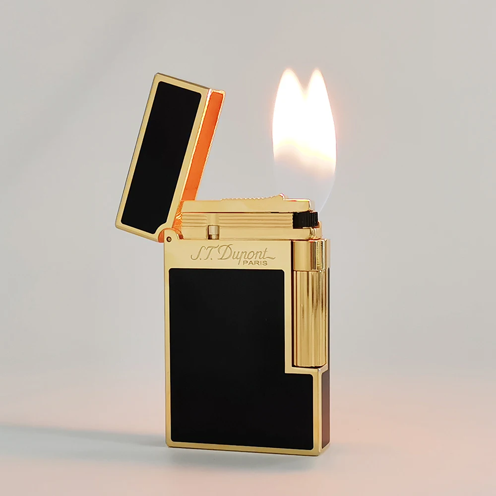 Memorialize Brass Cigarette Gas L2 Lighter Dual Flame Bright Sound Cool Smoking Accessories Men Anniversary Gifts Double Fire 6