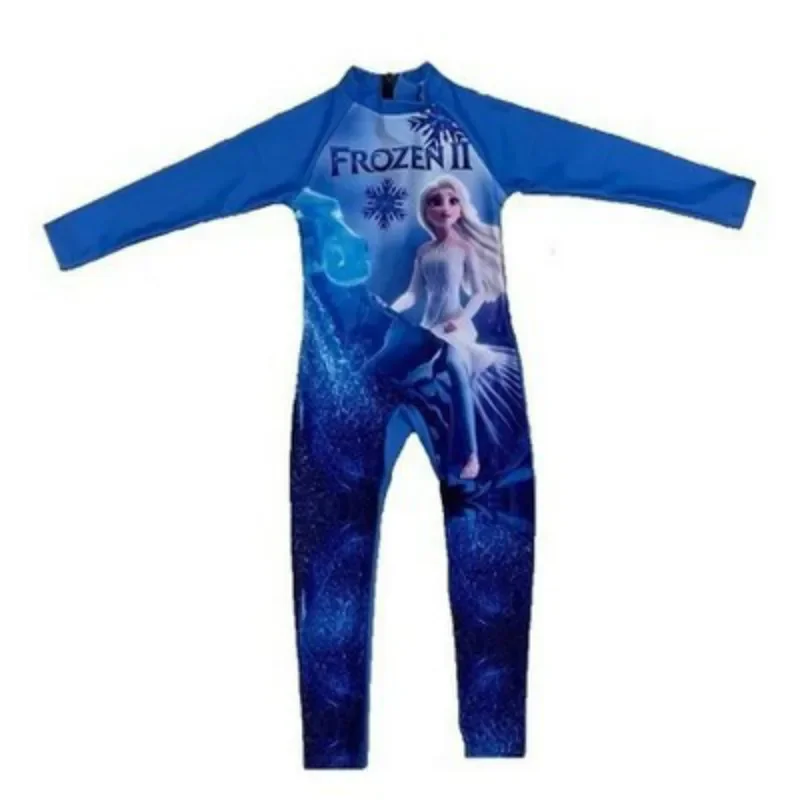 Baby Girls One Piece Swimsuits Children Swimwear Bathing Suit Cute Frozen Anna Elsa Swimming Kid Princess Sport Beach Wear Tops