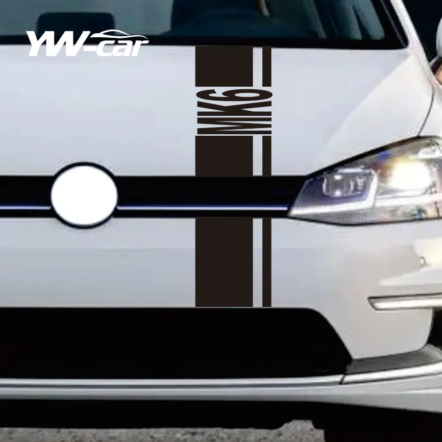 

Car Hood Cover Stickers For Volkswagen VW Golf MK4 MK5 MK6 MK7 MK8 Tuning Auto Accessories Engine Bonnet Sport Vinyl Film Decal