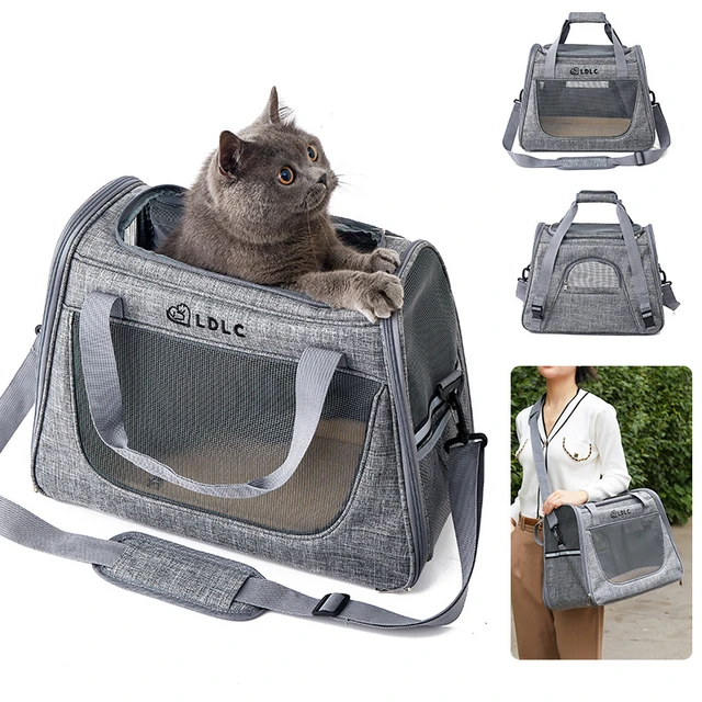 Chats,sac de transport pour chat,sac transport chat,sac transport chat,Sac  à dos de transport pliable pour chien et chat, sacoche de voyage en plein  air, Portable, à fermeture éclair, en maille - AliExpress