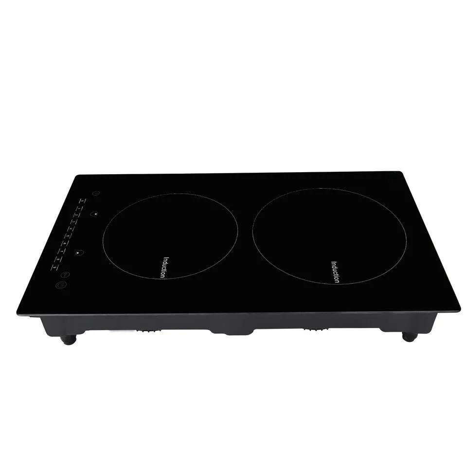 110V Touch Induction Cooktop 2 Burner Induction Cooker Electric Stove Top 1800W