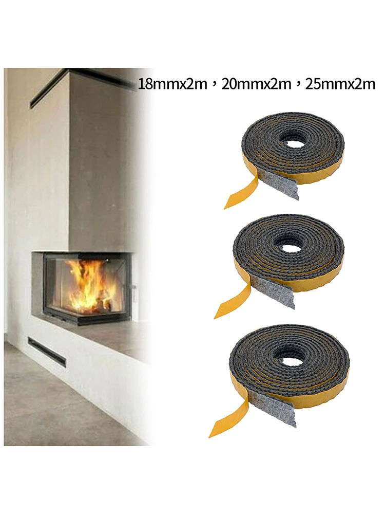 Stove Fire Rope 18mmx2m Lightweight Resilient Suitable for Bulbs Heat Ex changer Seals Reliable Performance