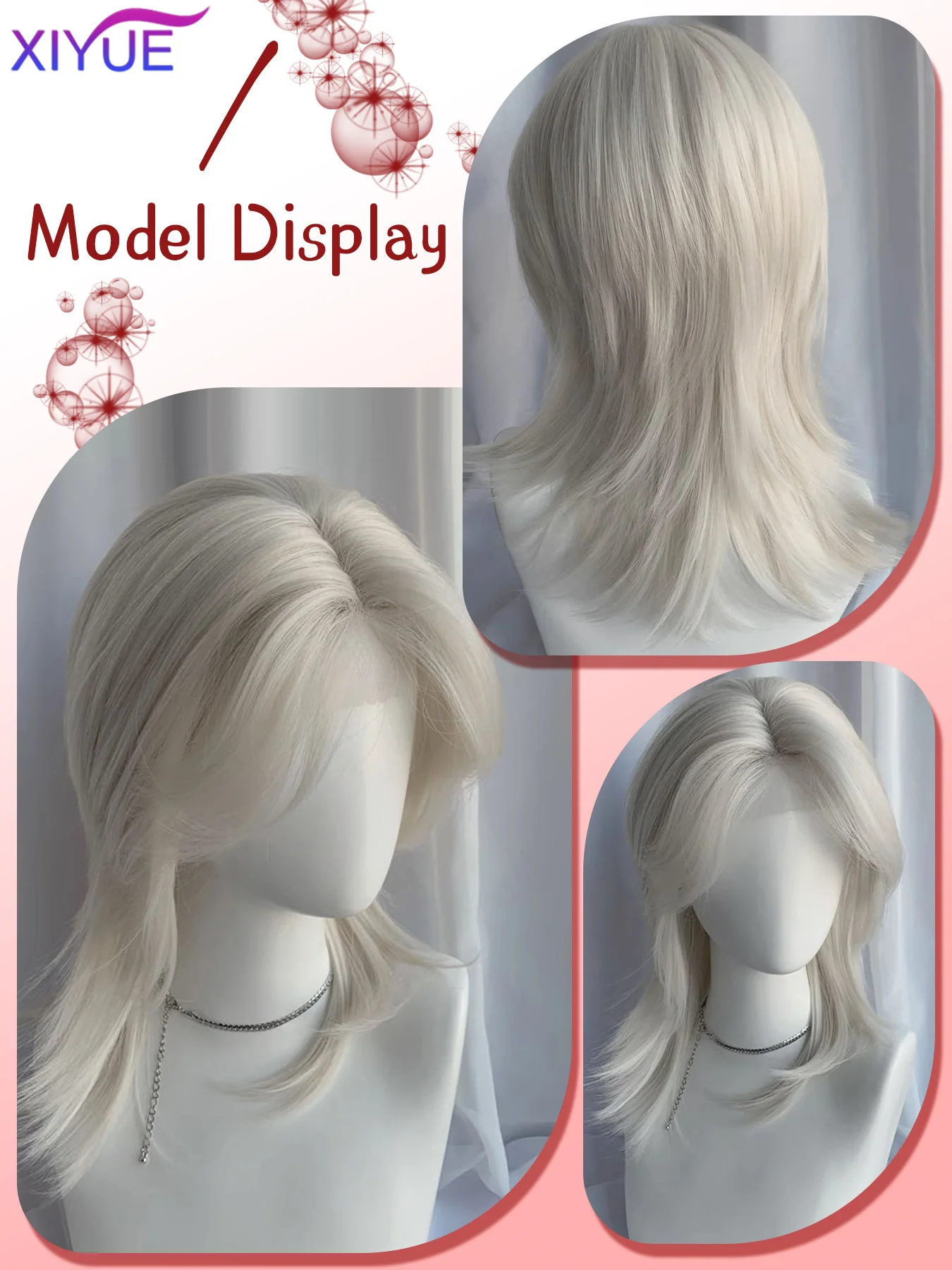 Synthetic Wig Lolita Wolf Tail Short Curly Hair Layering Full Head Unisex