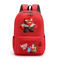 Disney Inside Out 2 School Bag Cartoon Anime Kid Boy Girl Knapsack Teenager Printed Backpack Student Book Bag Rucksack Children 2