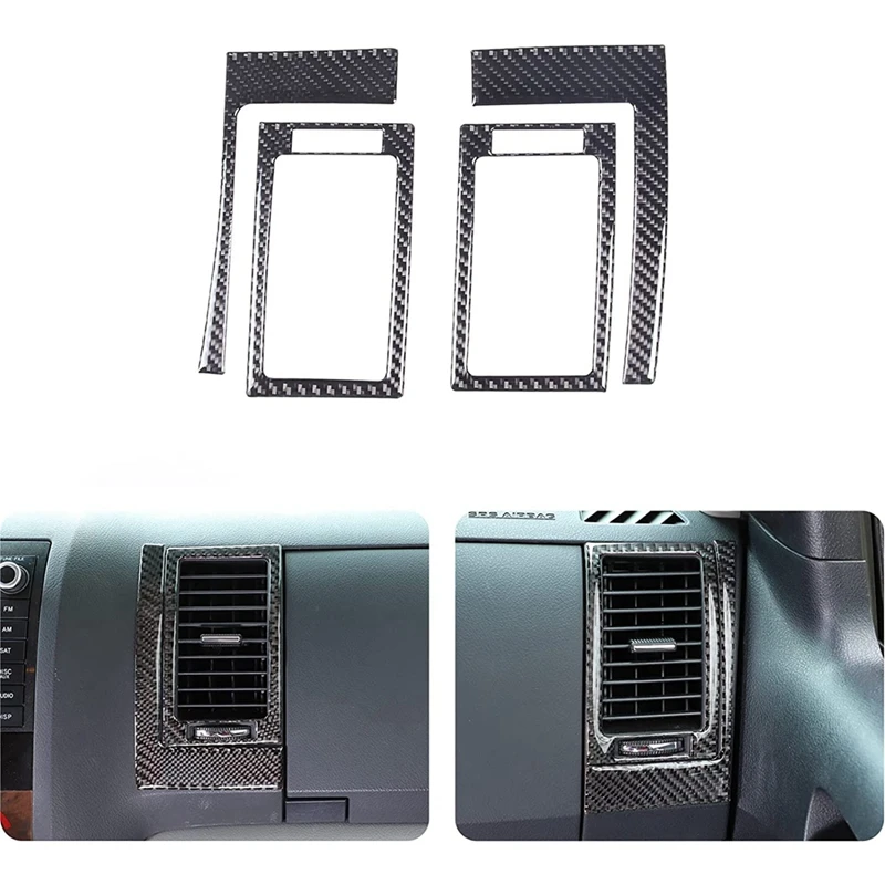 

Для Toyota 2007-2013 мягкое углеродное волокно Co-Pilot рамка для воздуховыпускного отверстия декоративная наклейка Аксессуары для замены интерьера