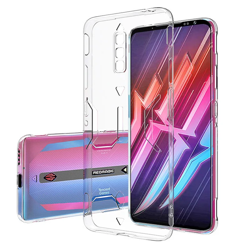 Xundd For Nubia Red Magic 9 Pro 9 Pro Plus 8 8S Pro Case,Airbag Shockproof  Shell,Camera Protection Back Stripe Clear Cover Funda