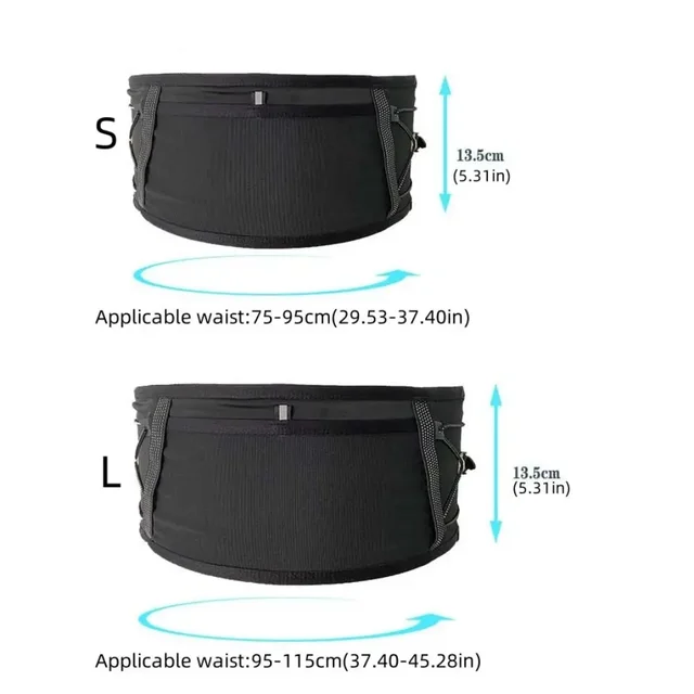 Breathable Running Waist Pack Large Capacity Elastic Mesh Running Bag Belt Mobile Phone Bag Lightweight Sports Fanny Pack 6