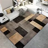 Nordic Black Brown Carpet for Living Room Home Decorations Coffee Table Large Area Plaid Rugs Bedroom Floor Mats Children Carpet 4