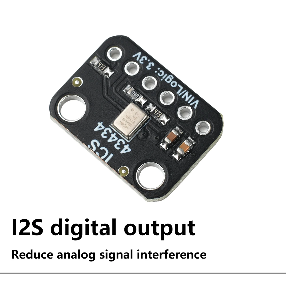 DC 1.5V-3.6V ICS-43434 I2S MEMS Microphone Module Low-pass Filter Module Mini High Signal-to-noise Ratio 65dBA