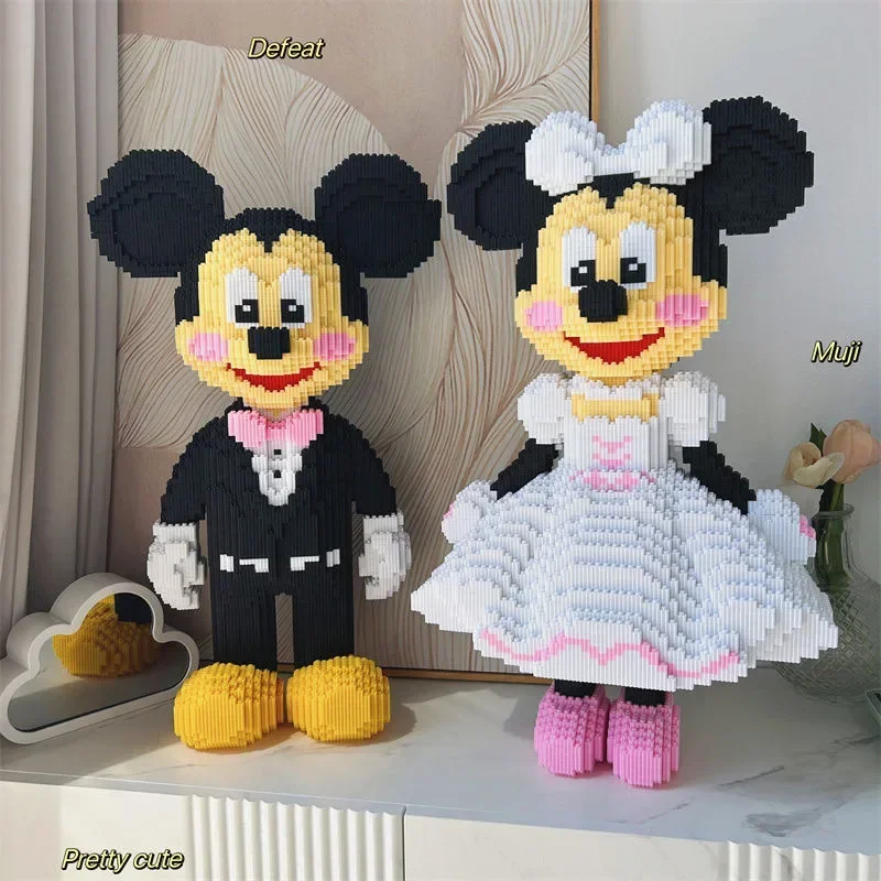 Giant Mickey Mouse Minnie Mouse Building Blocks, Wedding Model, High Difficulty Assembly, Adult Building Blocks, Birthday Gift 6
