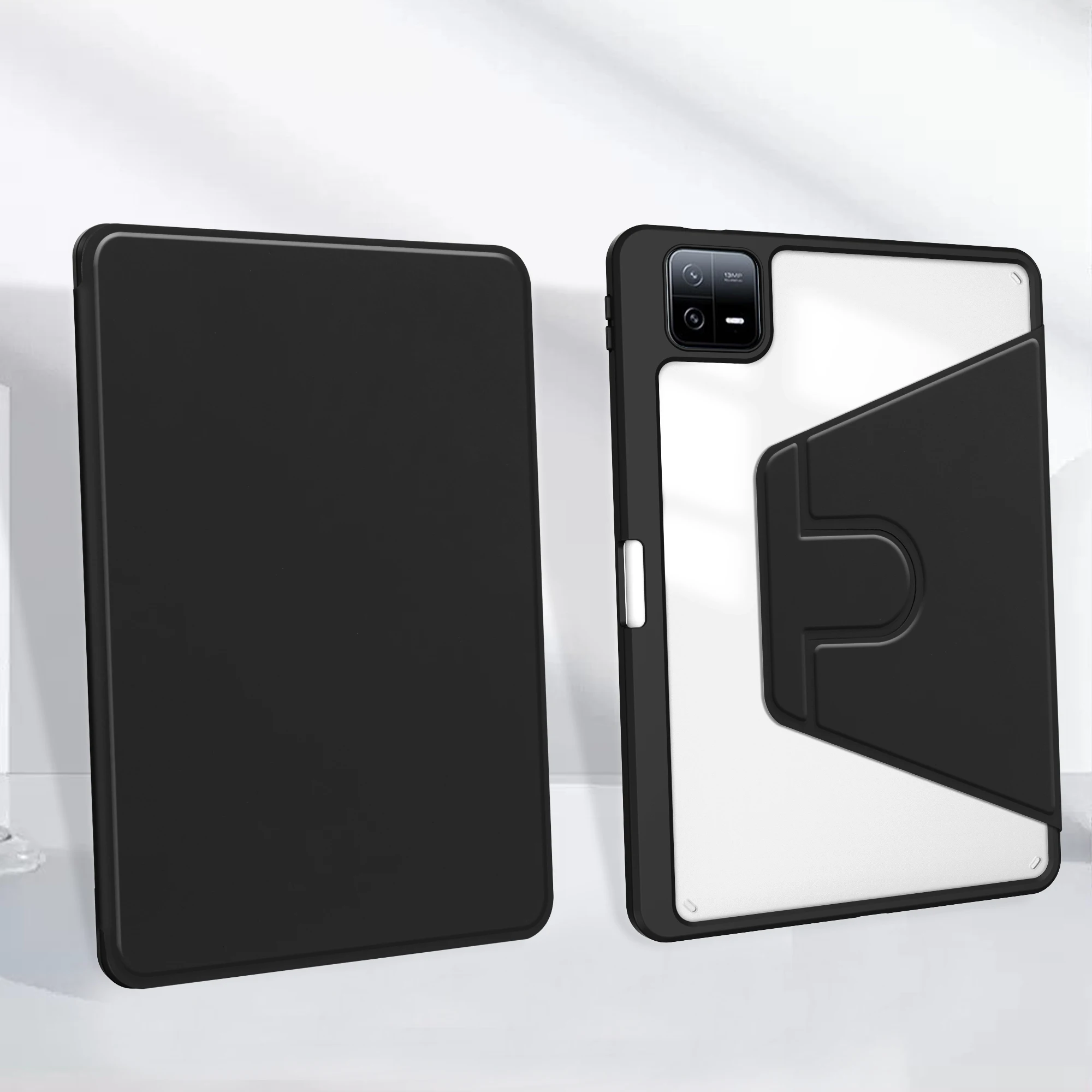 Enhanced 360 Rotatable Stand Smart Case with Pen Slot and Auto Sleep/Wake Function - Shockproof Shell