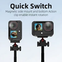 For DJI Osmo Action 6 Screen Protector Glass,Lens Cap, ND Filter, Frame Cage, Underwater Dive Case, Storage Bag Accessories Kit - Image 5