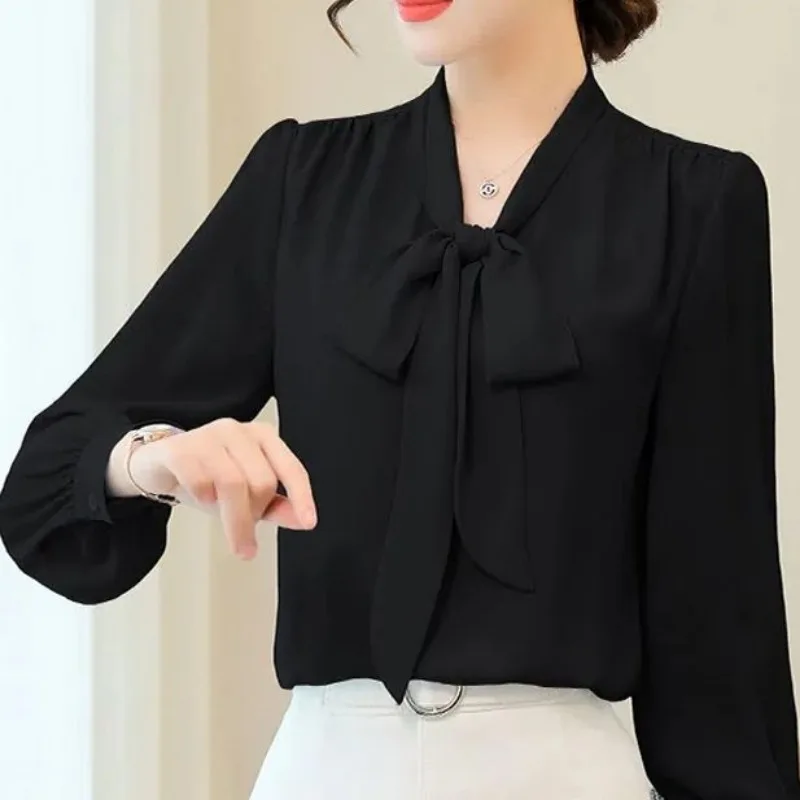 Solid Color Shirt Women Long Sleeve 2023 Spring Autumn Shellort  Blouse Clothes New Undershirt Versatile Fashion Tops Shirts