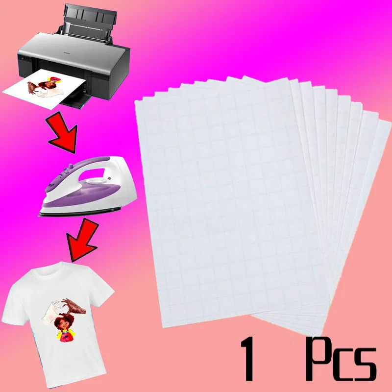 T-shirt Printing On Thermal Transfer Paper Light Fabric Fabric Process A4 Transfer Print Paper Light Color Self Paper - Thermal Fax Paper - AliExpress