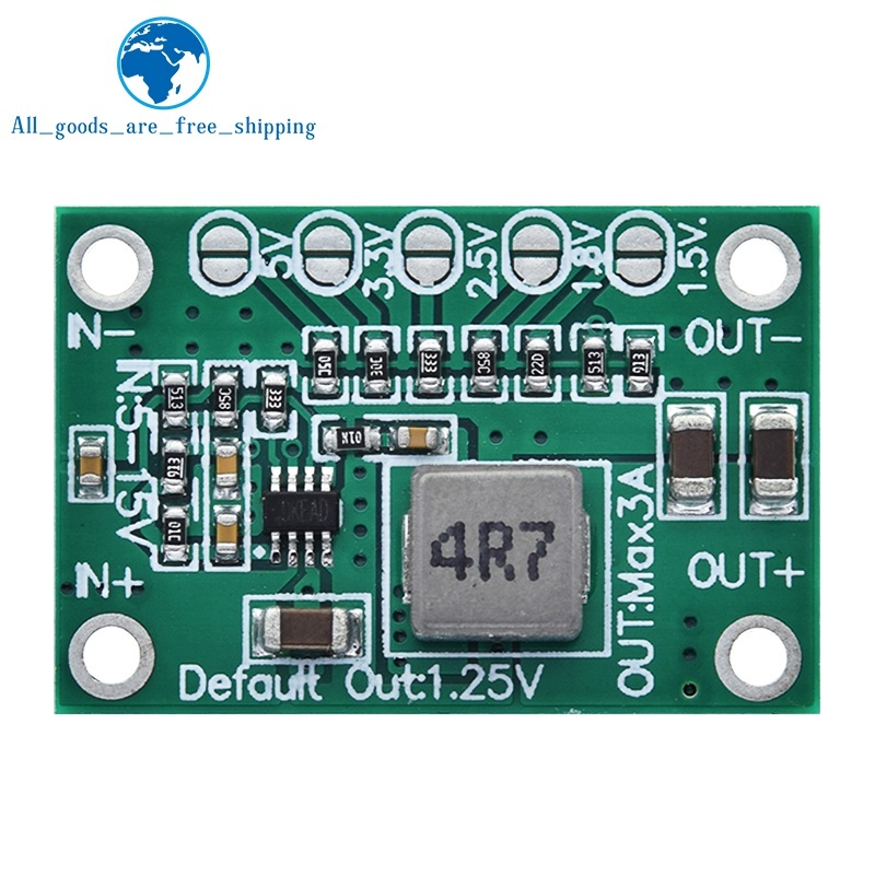 TZT 3A Adjustable Power Module CA-1235 Buck Power Module 1.25V 1.5/1.8/ 2.5/3.3V 5V Output 5-16V Input Step-Down Power Supply