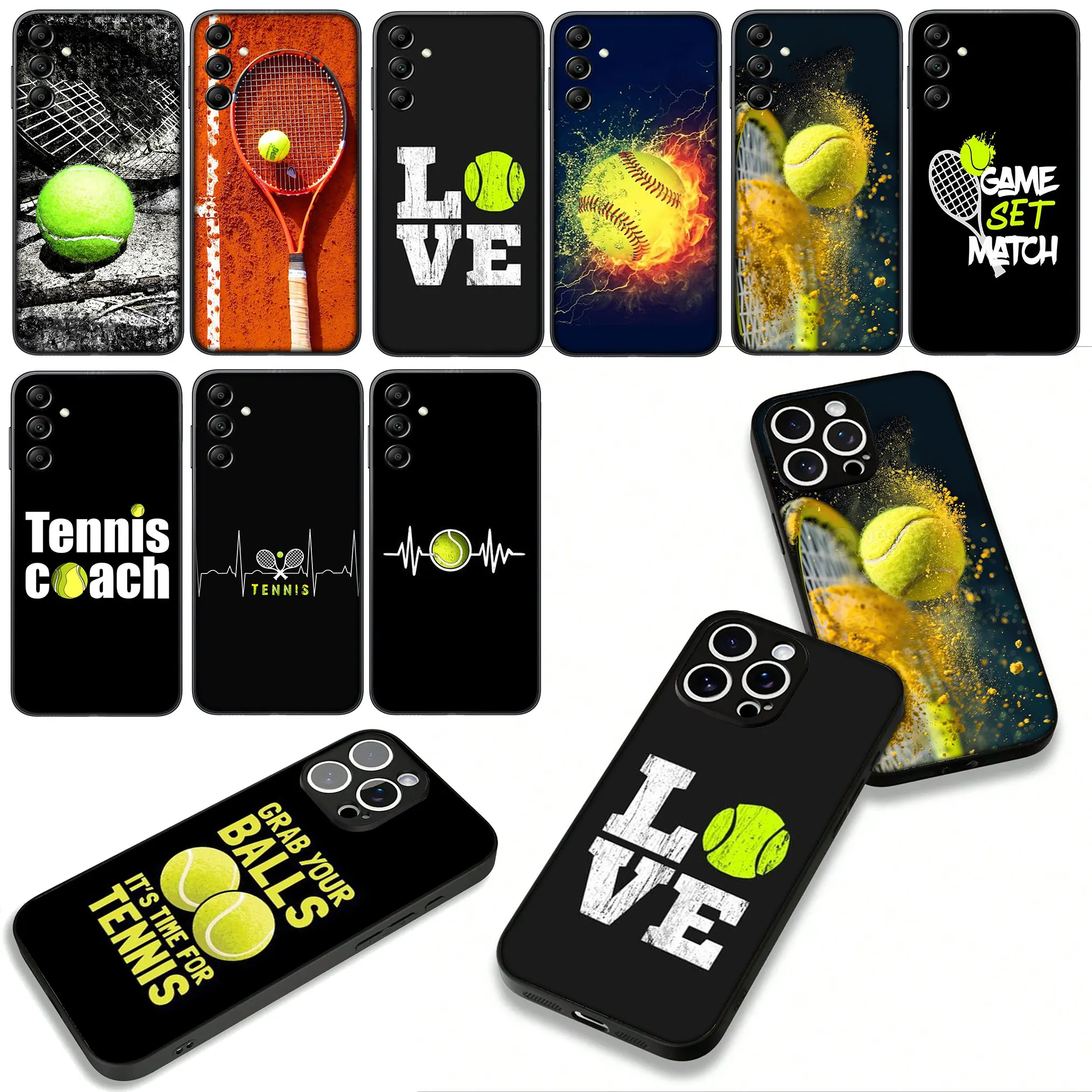 Eat Sleep Tennis Repeat Ball Coach Phone Case