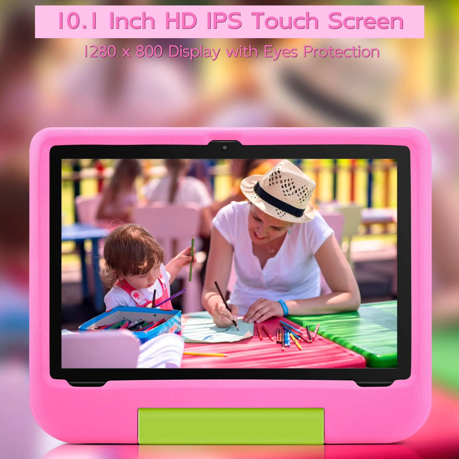 ANRY Kids Tablet Android 15 10.1 Inch CPU A523 2.0GHZ Octa-Core 4GB RAM 64GB ROM 5000Mah Dual Camera Tablets Children's Gifts 6