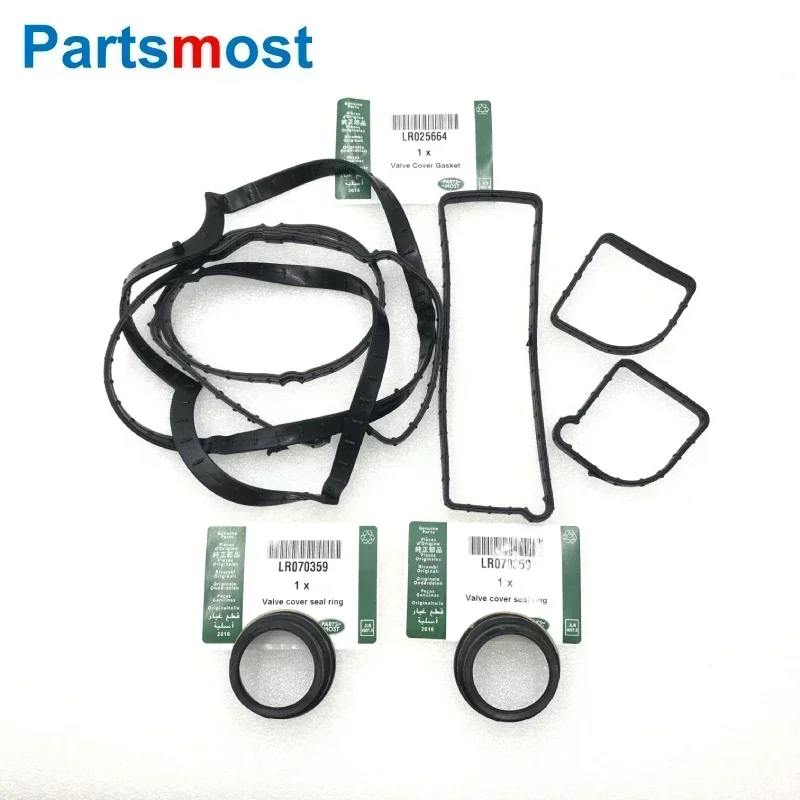 2.0 Camshaft Valve Cover Gasket for Freelander 2 Range Rover Evoque Discovery Sport Jaguar Volvo Ford JDE38065 LR070359 LR025664 Rubber Gasket Aluminum Gasket Kits