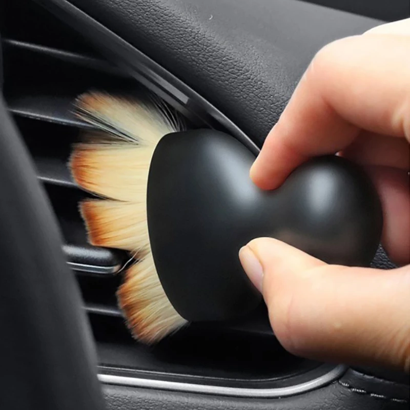 Car Interior Cleaning Tool Air Conditioner Air Outlet Cleaning Artifact Brush Car Brush Crevice Dust Removal Detailing