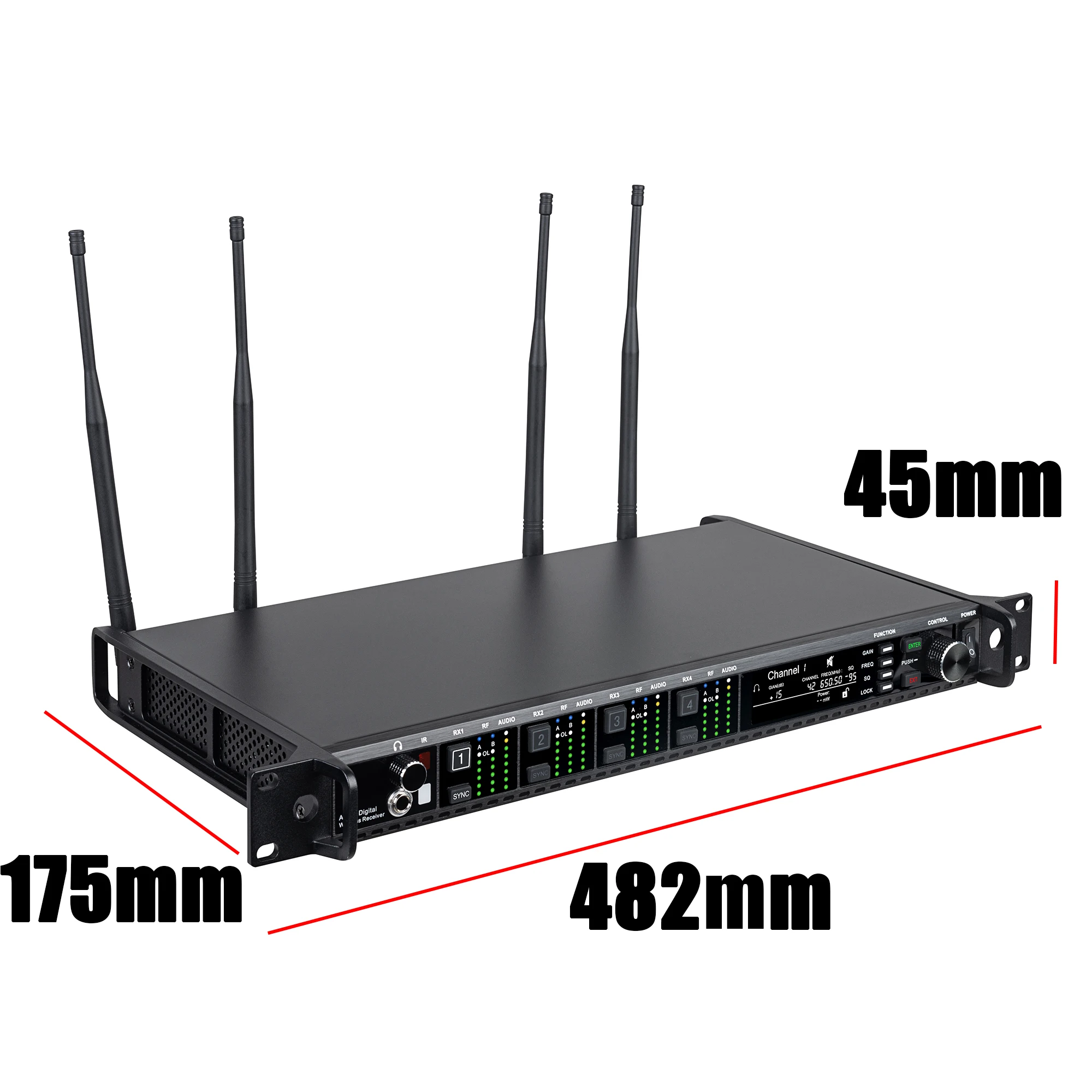 Betagear 4 채널 무선 마이크 UHF KSM8 Beta58 SM58S 무대 공연을 위한 핸드헬드 라발리에 마이크로포노 헤드셋 다이버시티