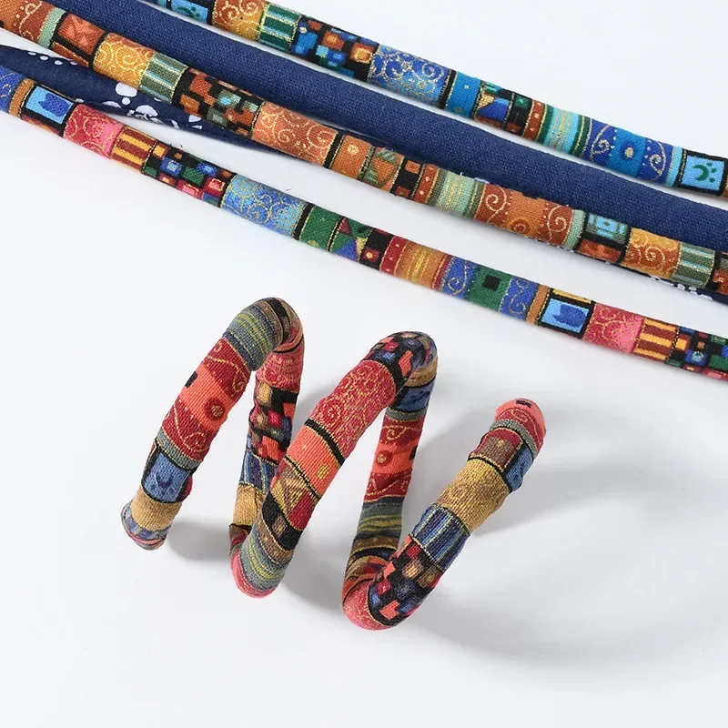 6 Boho Hair Accessories Bendable Hair Bands Ethnic Style Hair Ropes Horsetail Headband Colorful Dreadlocks Long Ponytail Hairpin 3