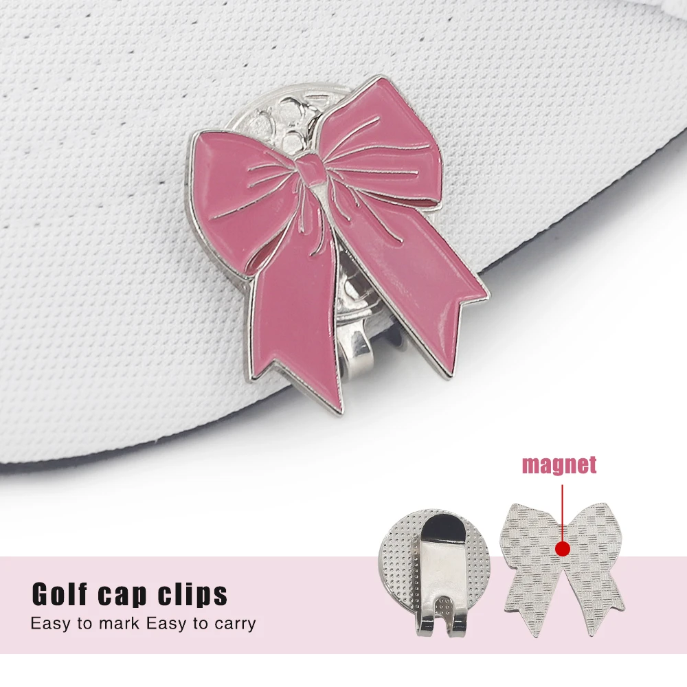 Golf Ball Mark Golf Hat Clip Golf Ball Marker Golf Cap Clips With Magnet Mark Ball Position Removable Metal Petal Pattern Accessories