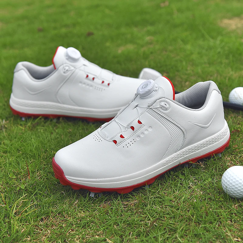 Professional Men's Golf Shoes Waterproof and Anti-Skid Golf Spikes