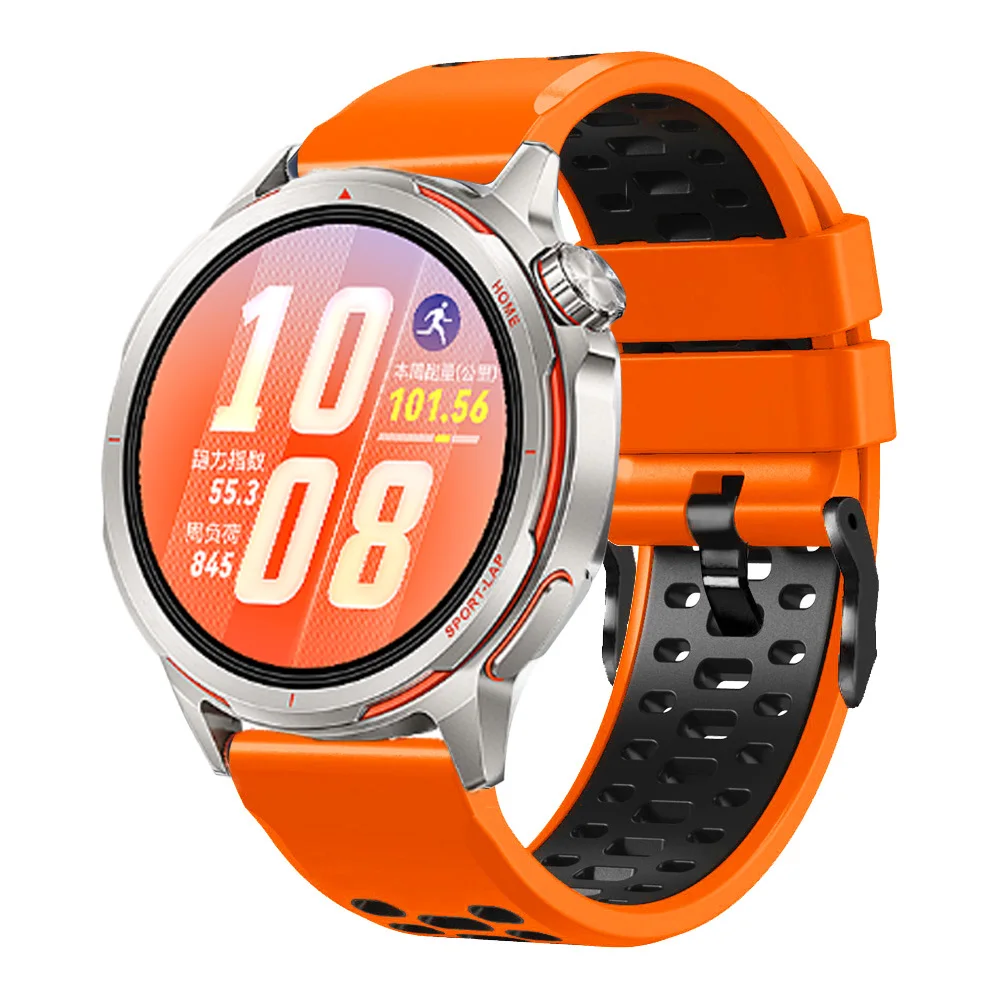 Breathable Sport Silicone Strap, 22mm - Universal Fit Bracelet