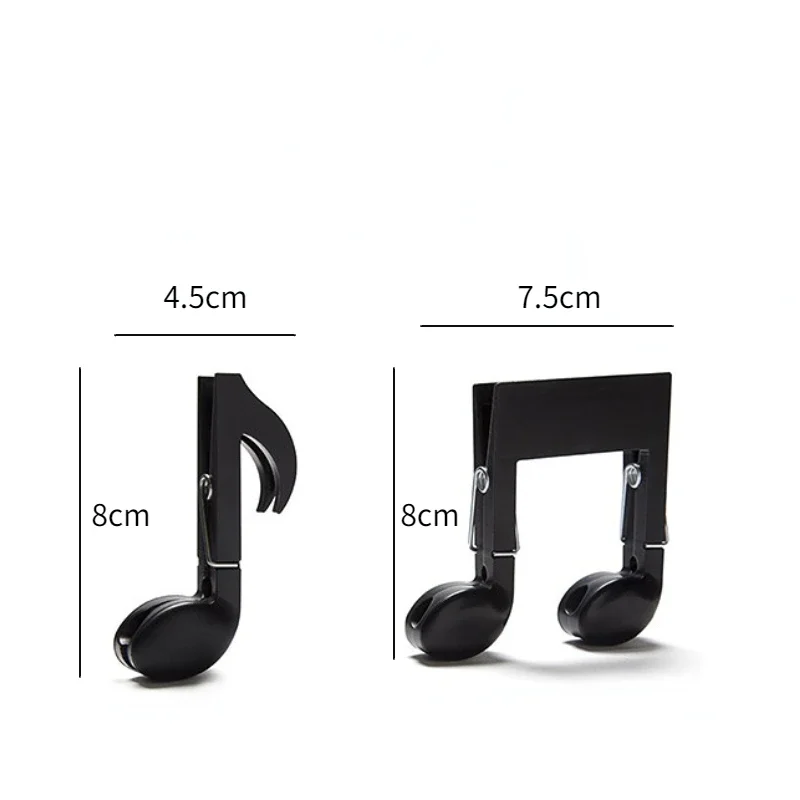 Description Picture 2 of itemMusical Note Clothes Pegs Black Spring Clips Creative Home Clothing Rack for Laundry Organization Baby Clothes Drying TikTok