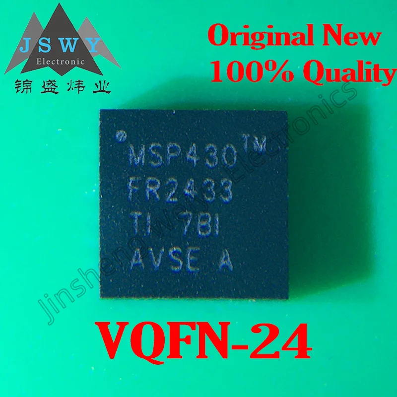 

Free shipping for 1~30PCS MSP430FR2433IRGER MSP430FR2433 SMD VQFN24 Microcontroller MCU IC Good quality Brand New Delivery Fast