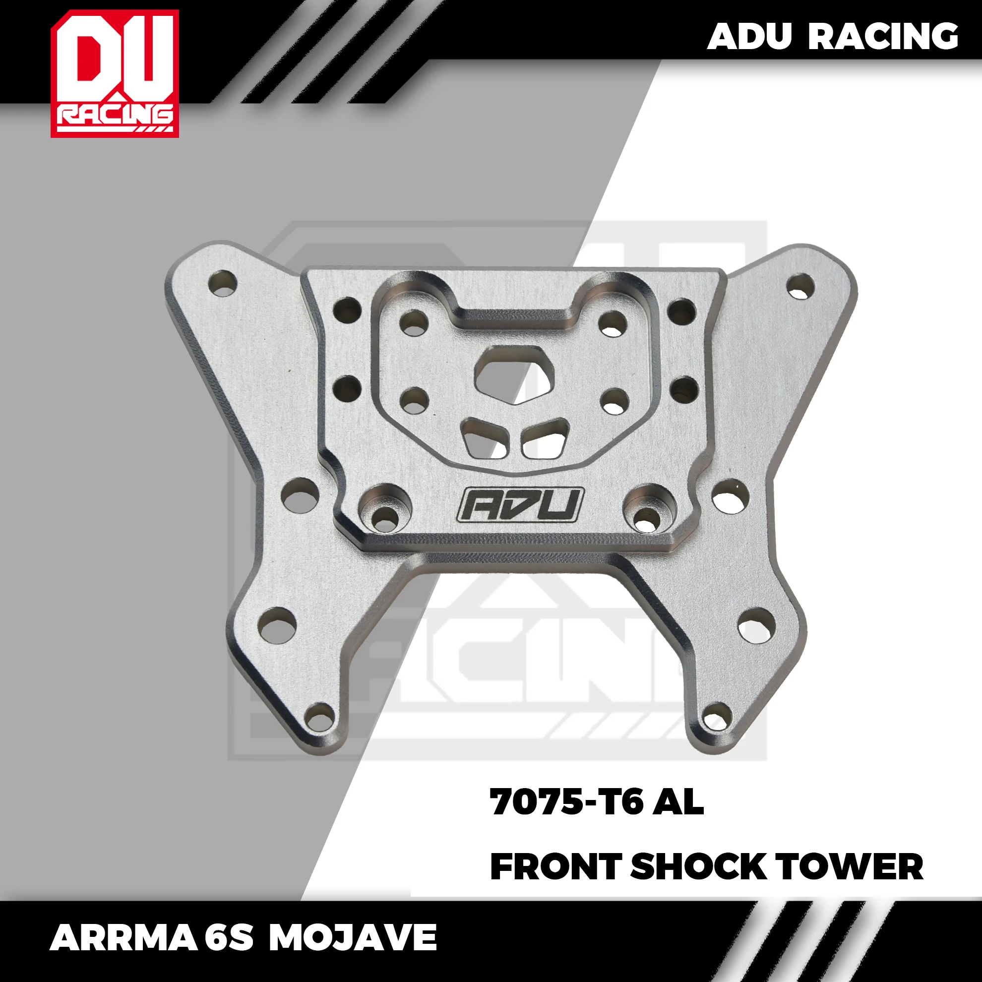 RC Car Shock Tower ADU Racing FRONT CNC 7075-T6 ALUMINUM FOR ARRMA 6S MOJAVE