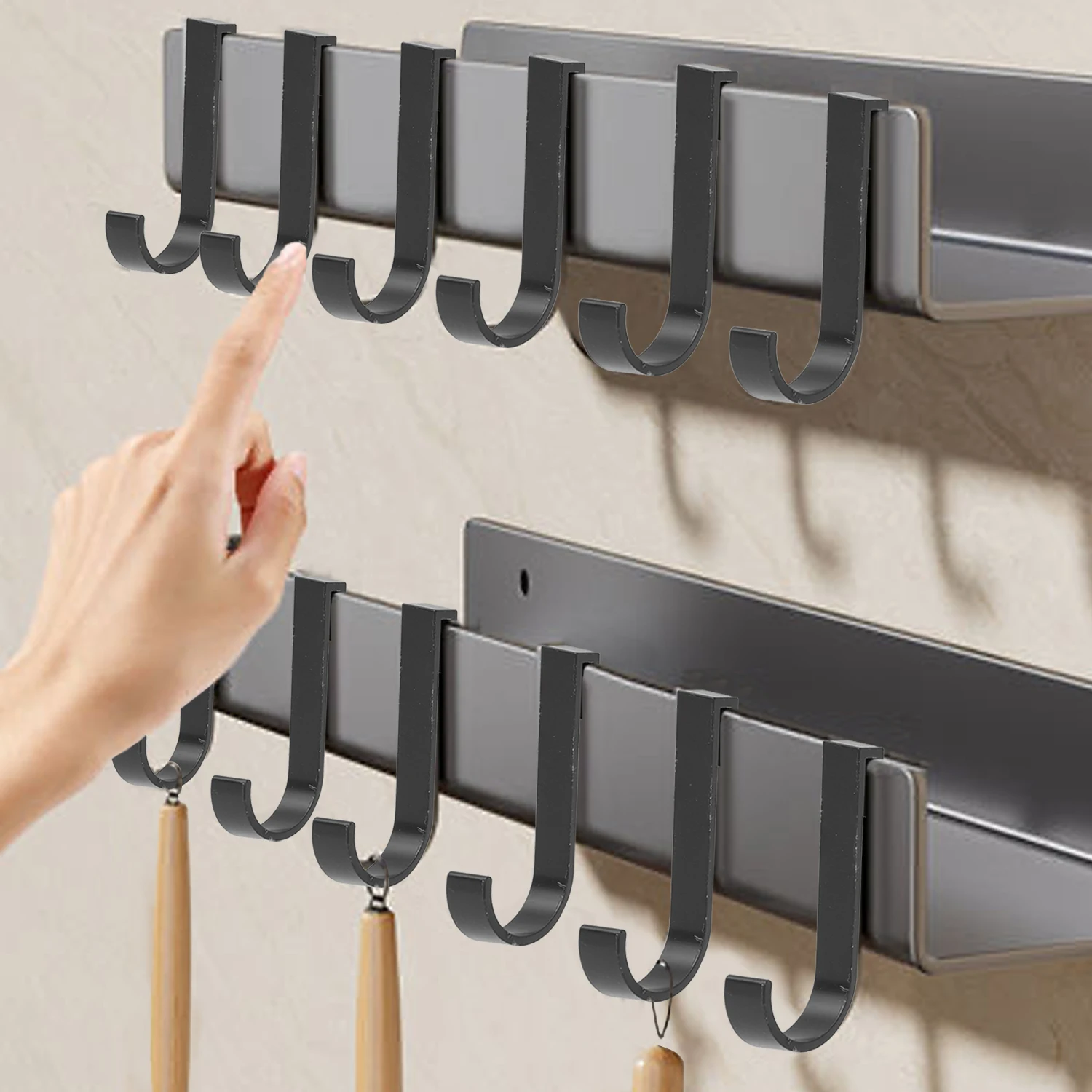 Z Shape Door Back Hook Cabinet Hanger Anti-Rust Rack Free Punching Towel Clothes Bags Sundries Metal Hanger Bathroom Accessories storage hook,door hook