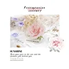 1Roll Rose Literary flowers handbook DIY material PET tape decorative loop stickers Apocalyptic Adhesives Scrapbook 60mm*2m 6