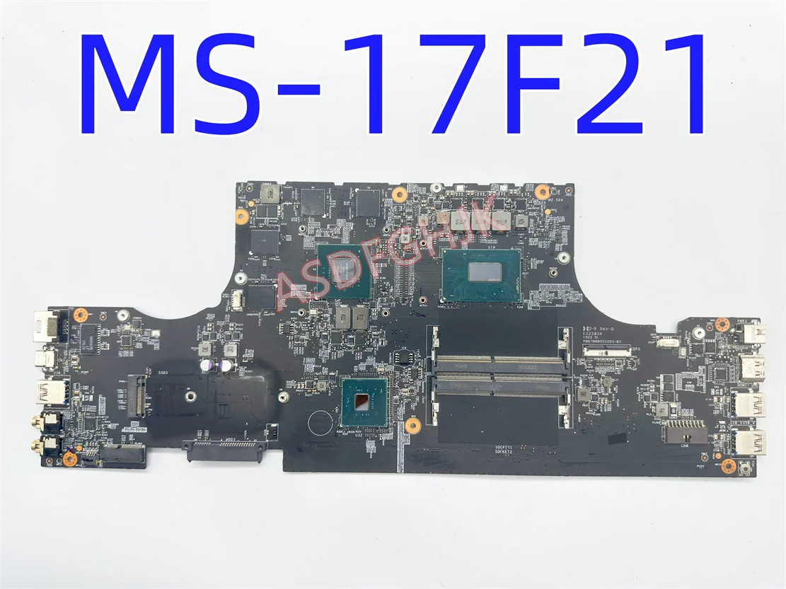 

MS-17F21 FOR MSI GF75 THIN 9SC MS-17F2 Laptop MOTHERBOARD WITH I7-9750H AND GTX1050MTI test ok
