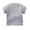 Baby Clothing Newborn Boy Girl 100% Cotton T-shirt 0 To 24 Months Summer Solid Color Crew-Neck Short Sleeve Shoulder Buckle Tees 2