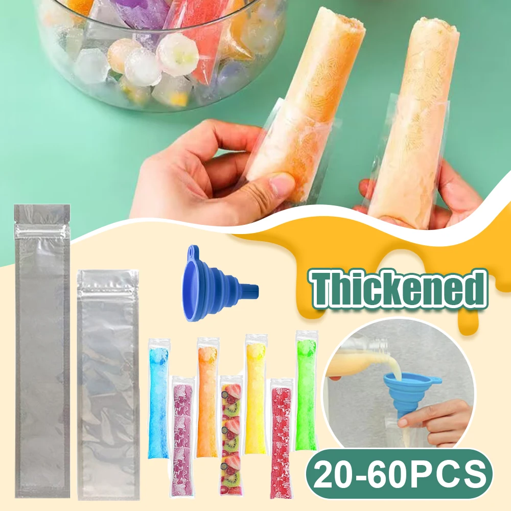 Ice Cream Bag Disposable Transparent Popsicle Juice Yogurt Chocolate Kitchen Accessories Cool Summer